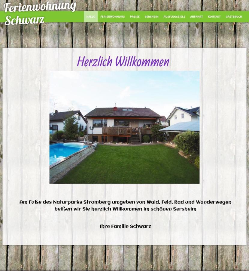 Ferienwohnung Schwarz Sersheim Buitenkant foto